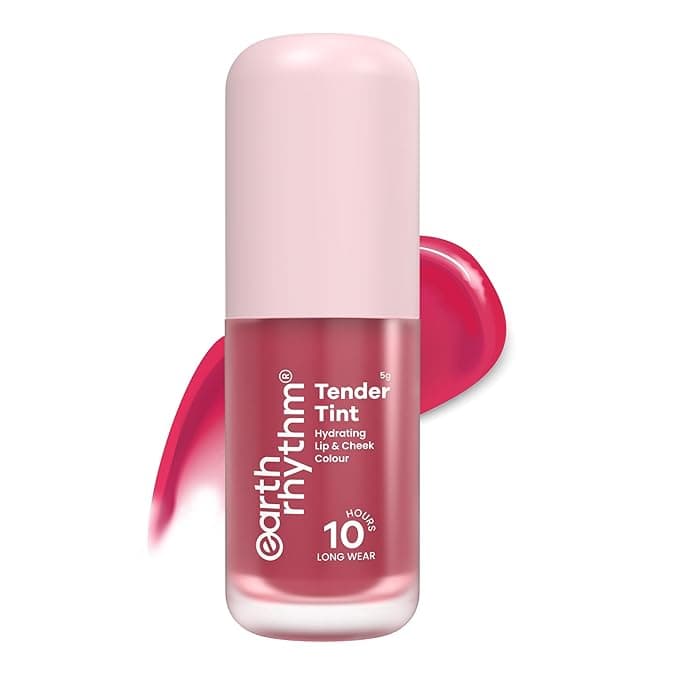 Earth Rhythm Tender Tint for Lip & Cheek with Pure Plant Pigments 10 H Stay - Rosé