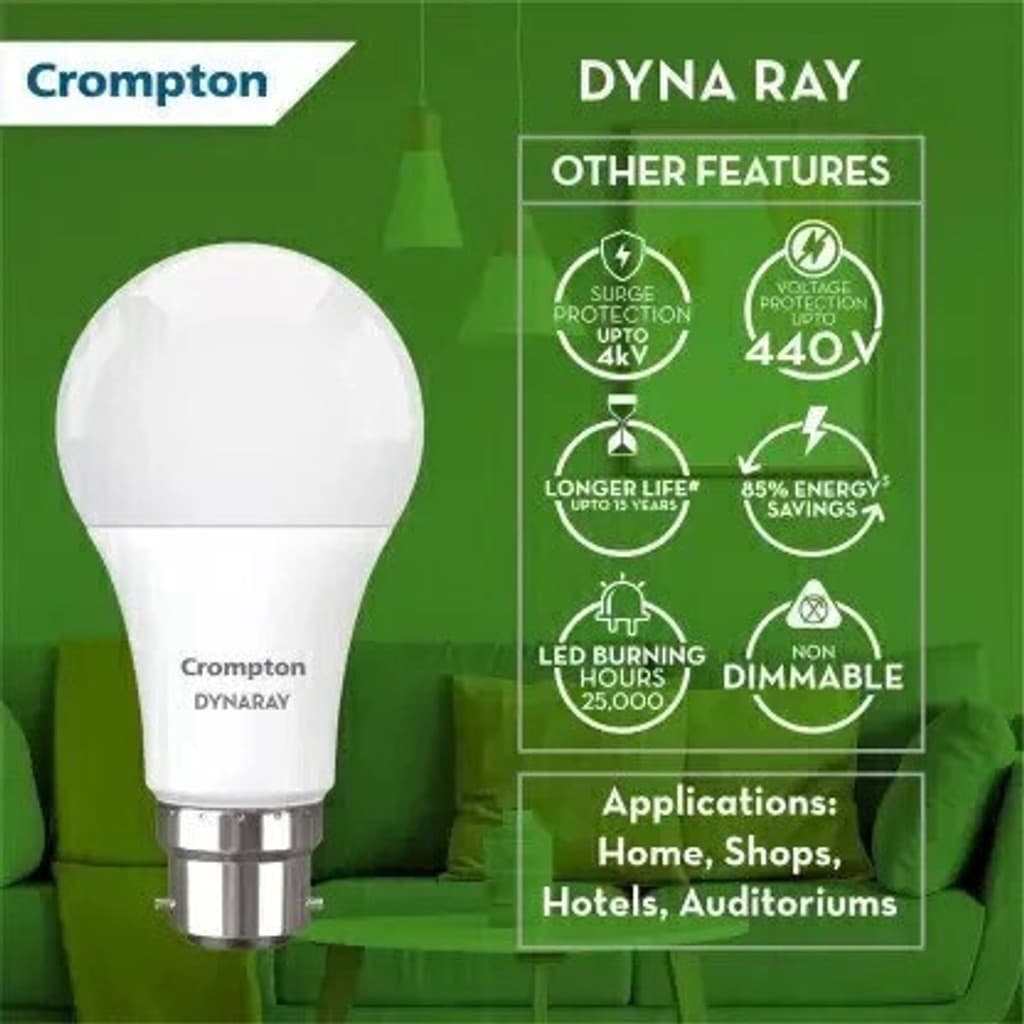 Crompton 12 W Basic Standard B22 LED Bulb