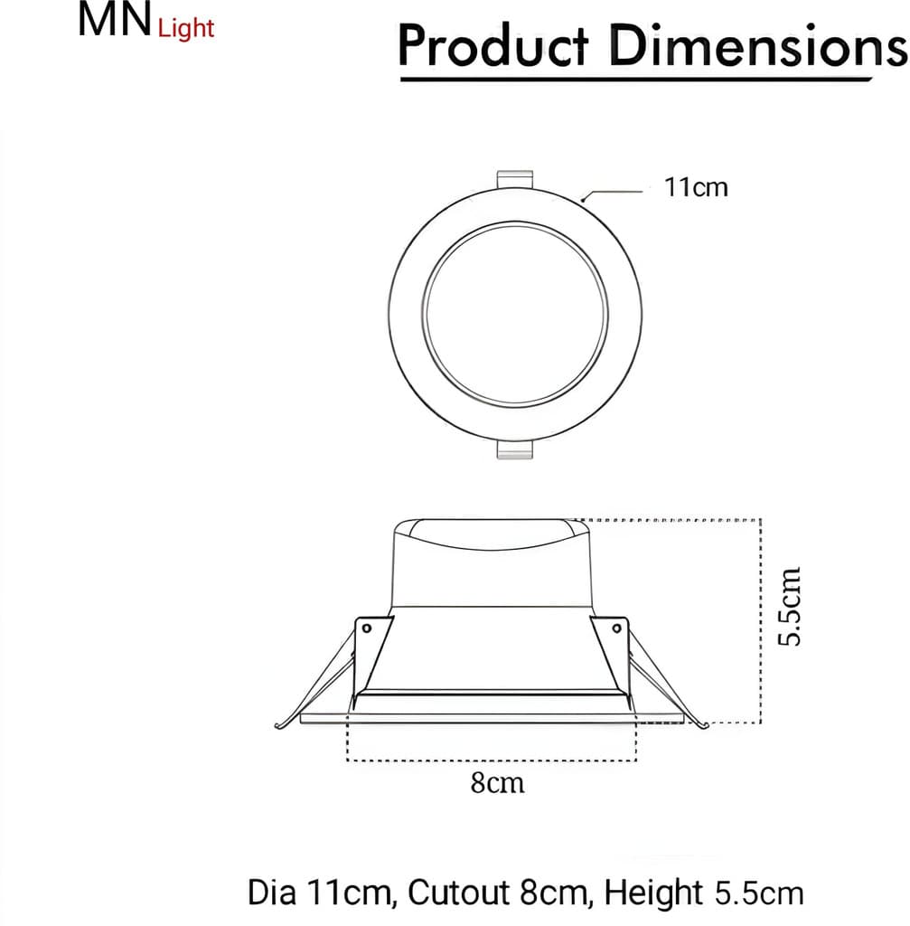 MNLight 10 W Basic Round Plug & Play LED Bulb