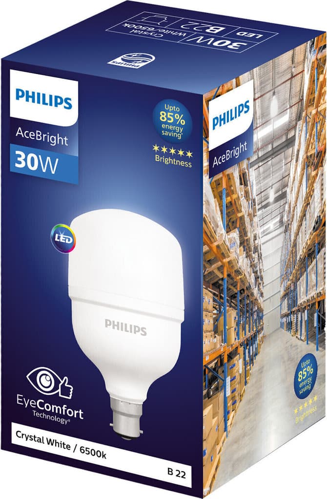 PHILIPS 30 W Basic Round B22 LED Bulb