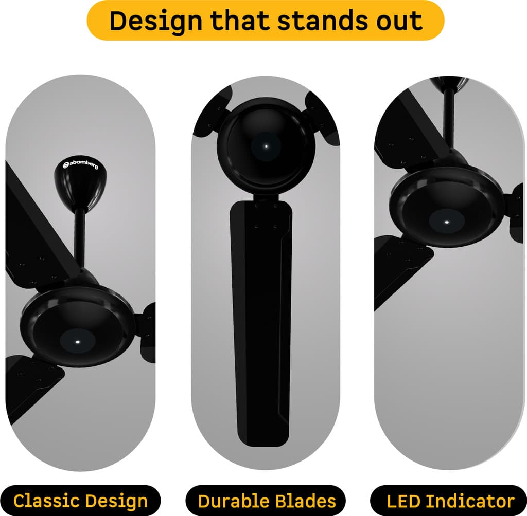 Atomberg Ameza Remote Controlled|High Air Flow|Low Noise|Power Saving | Timeless Design Free Installation with 2 Year Warranty BLDC Motor with Remote 1200 mm Ceiling Fan