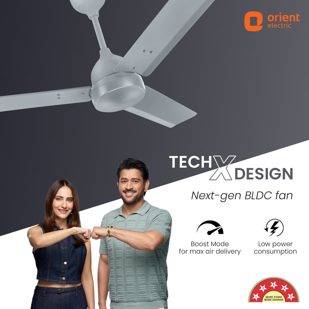 Orient Electric Kratos Neu Free Installation with 3 Year Warranty BLDC Motor with Remote 1200 mm Ceiling Fan