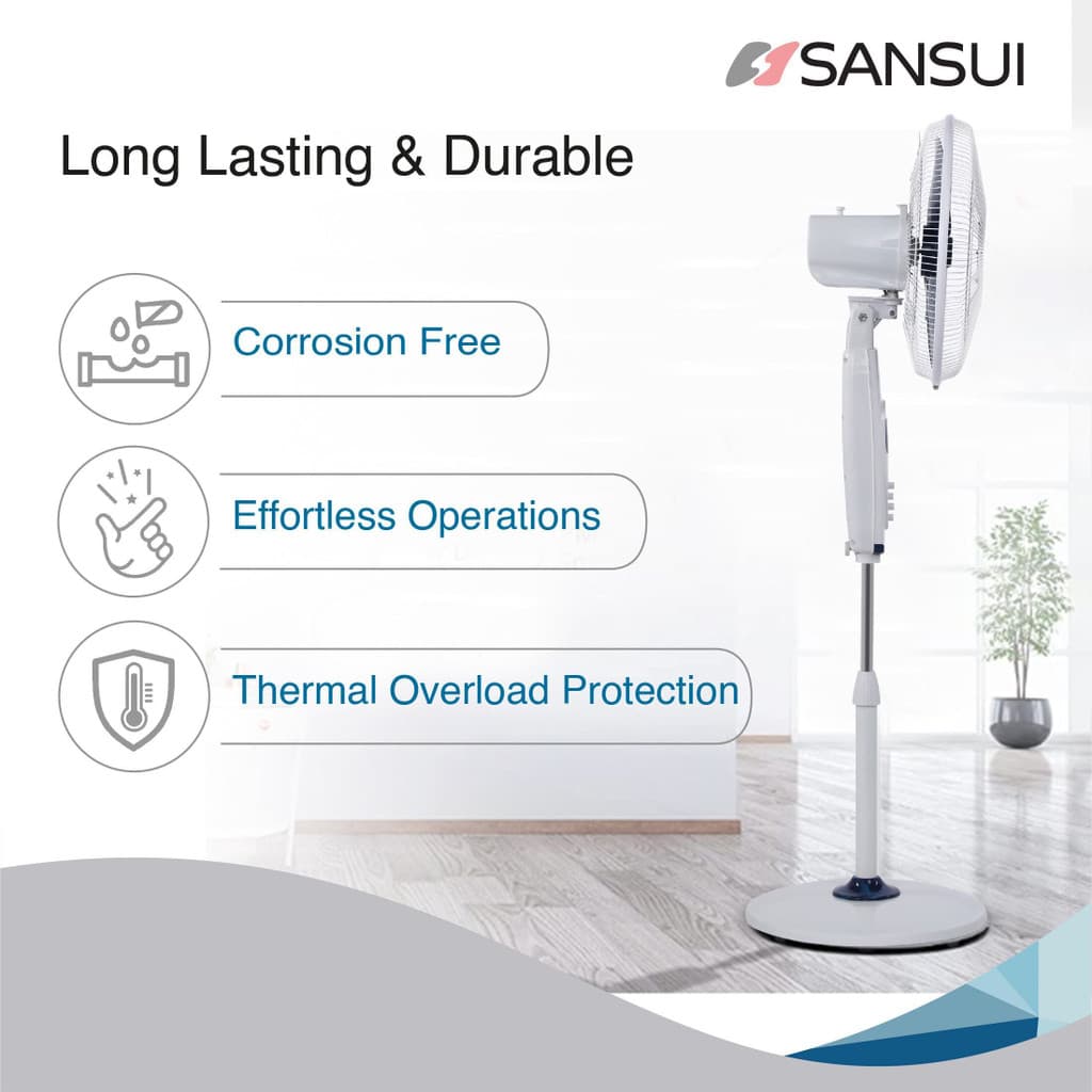 Sansui Chetak High Speed with 1 Year Warranty 400 mm Pedestal Fan