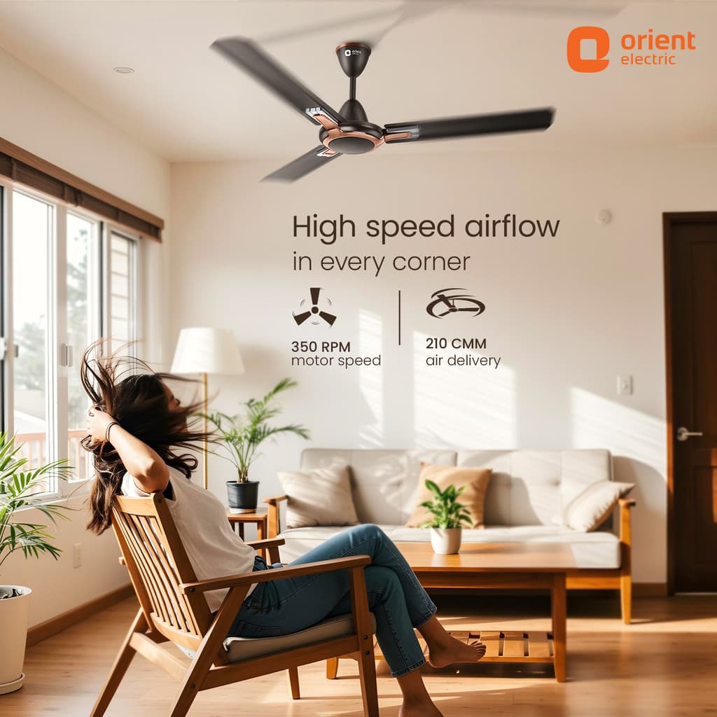 Orient Electric Ujala Prime BEE Star Rated with 5 Year Warranty 1200 mm Ceiling Fan