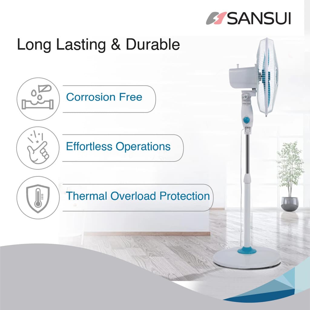 Sansui Chetak Speed with 1 Year Warranty 400 mm Pedestal Fan