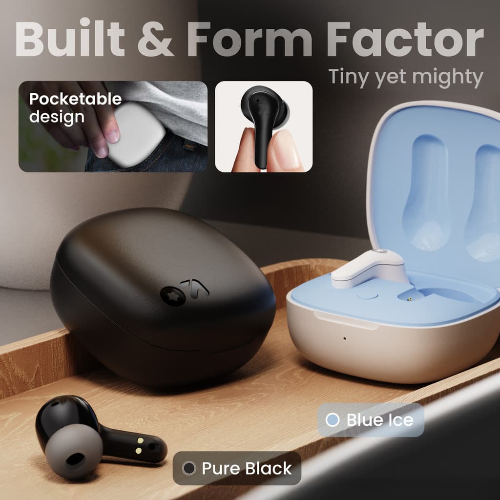 GOBOULT K10 50H Battery Life, 4 Mic ENC, Low Latency, Dual Master, 5.4v Bluetooth