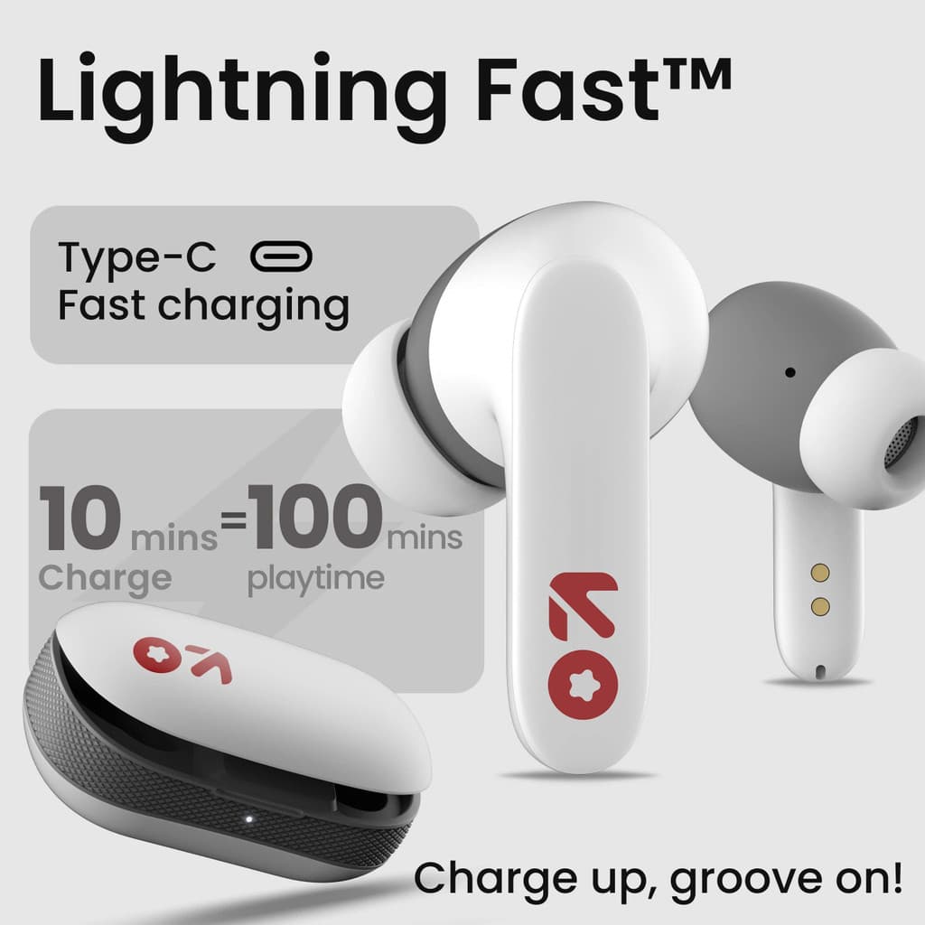 GOBOULT Y1 with Zen ENC Mic, 50H Battery, Fast Charging, Pro+ Calling Bluetooth