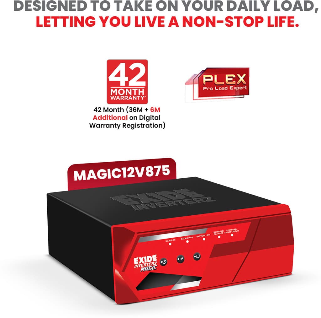 EXIDE 850 VA MAGIC with 42 Months Warranty Square Wave Inverter