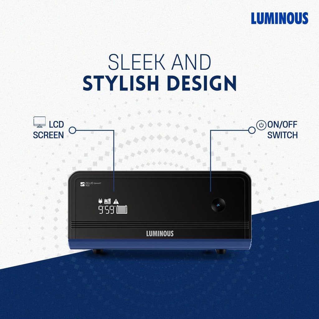 LUMINOUS 900 VA SINE WAVE UPS(E-COMM) with 24 Months Warranty Pure Sine Wave Inverter