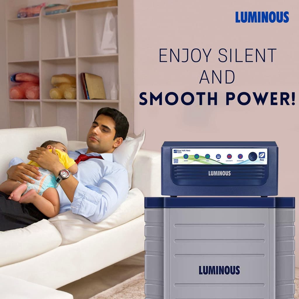LUMINOUS 900 VA ECO VOLT NEO with 24 Months Warranty Pure Sine Wave Inverter