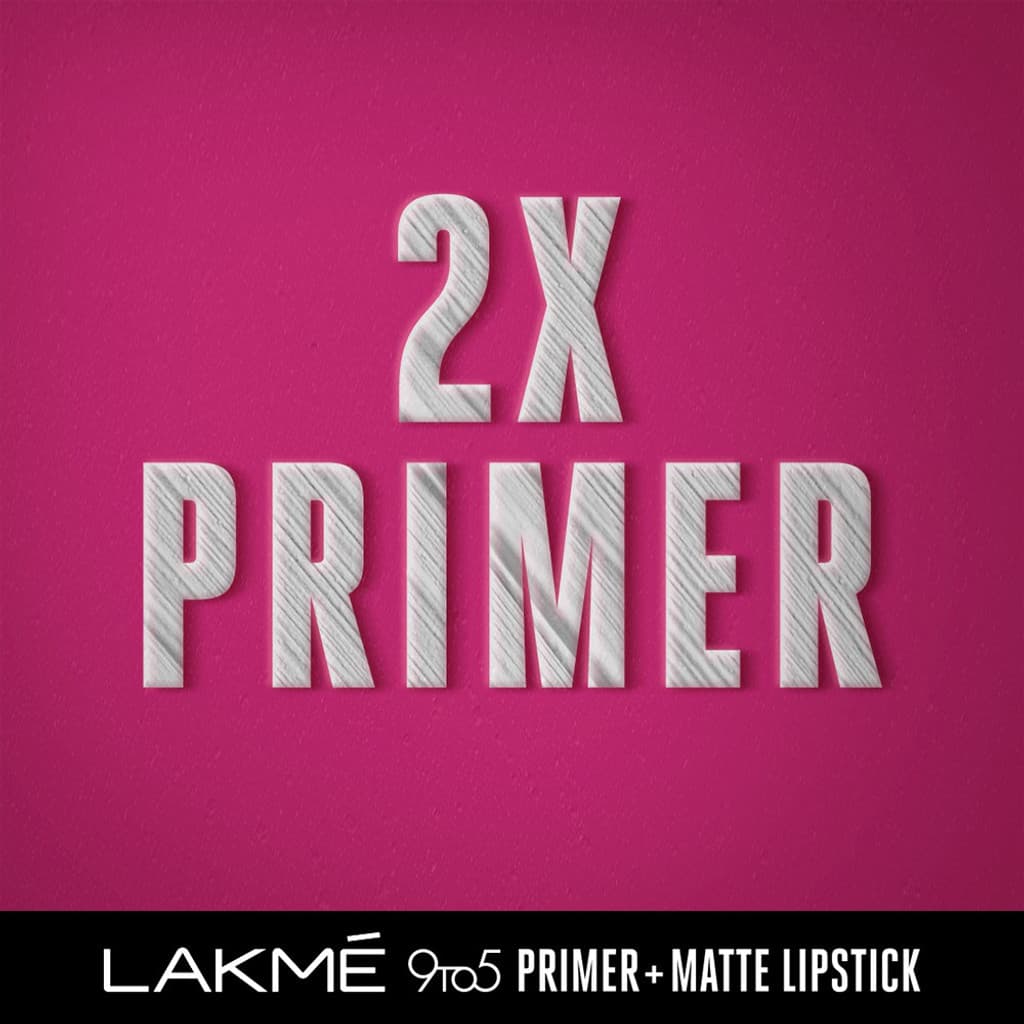 Lakmé Primer + Matte Lipstick Pack of 2