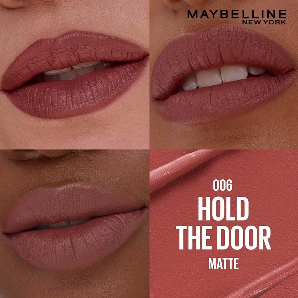 MAYBELLINE NEW YORK Serum Lipstick (Matte) 8Hr Hydrated color - 006 Hold the Door
