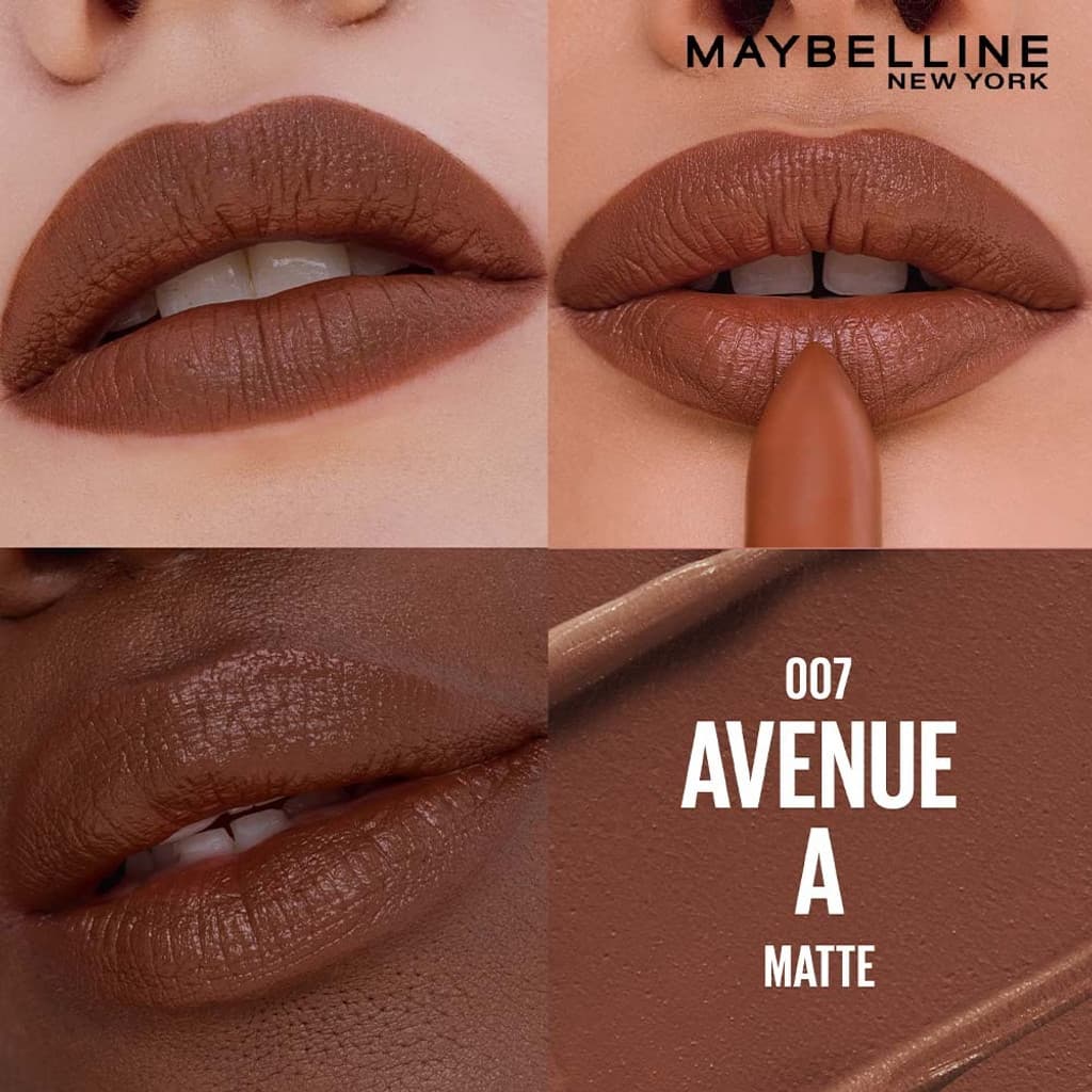 MAYBELLINE NEW YORK Serum Lipstick (Matte) 8Hr Hydrated color - 007 Avenue A