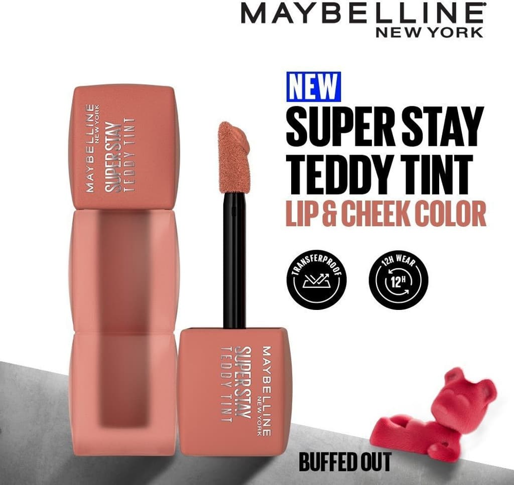 MAYBELLINE NEW YORK Superstay Teddy Tint - Lip and Cheek Color | Buffed Out