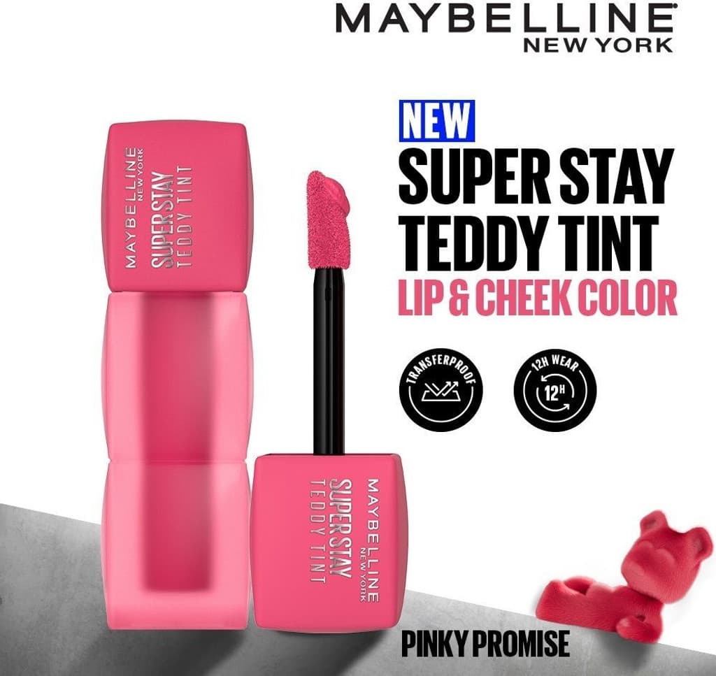 MAYBELLINE NEW YORK Superstay Teddy Tint Lip and Cheek Pinky Promise
