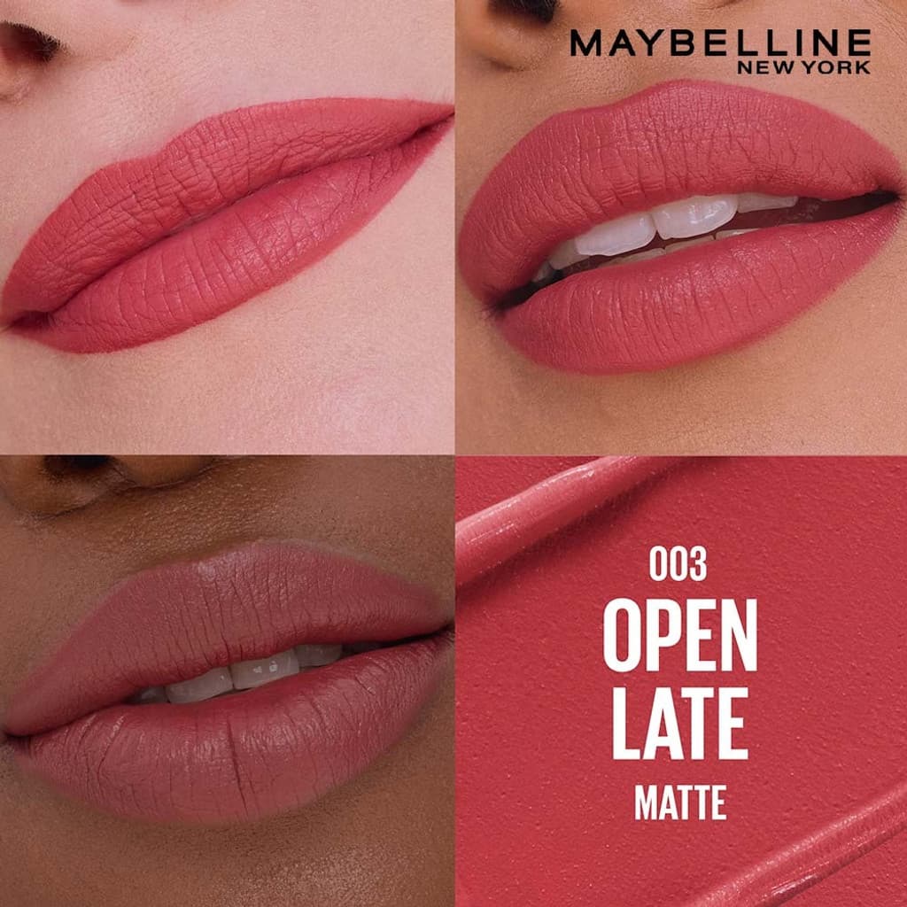 MAYBELLINE NEW YORK Serum Lipstick (Matte) 8Hr Hydrated color - 003 Open Late