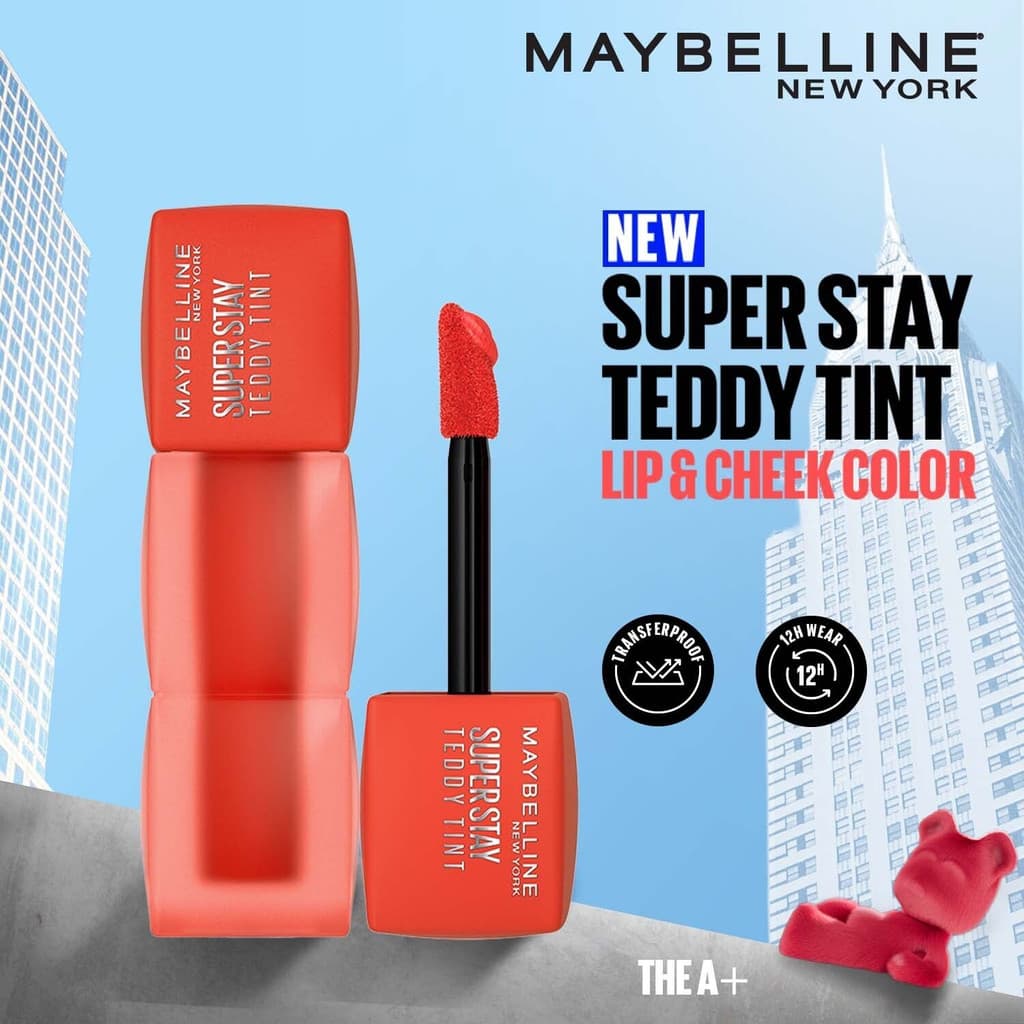 MAYBELLINE NEW YORK Superstay Teddy Tint Lip n Cheek The A+