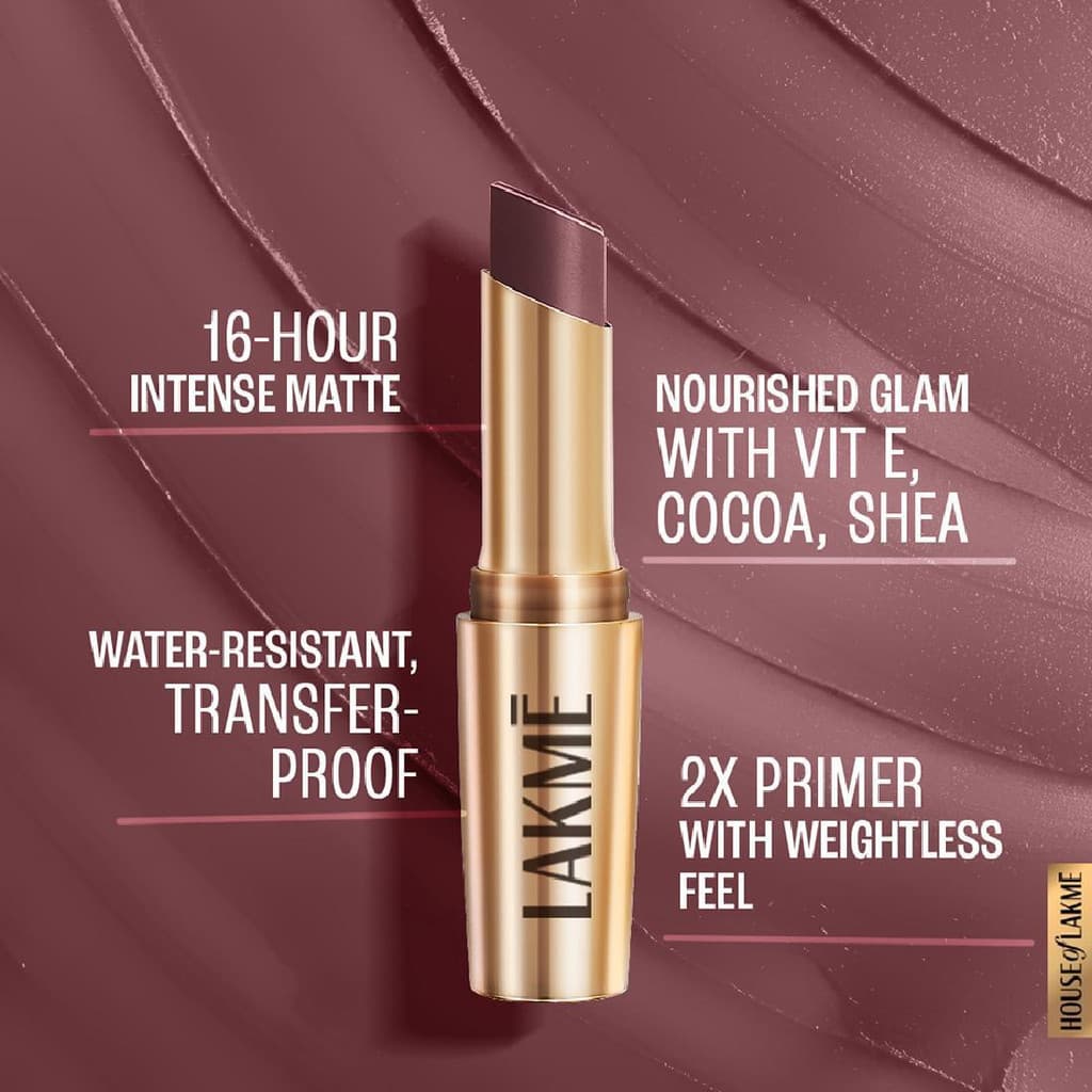Lakmé 9to5 Powerplay Priming Matte Lipstick