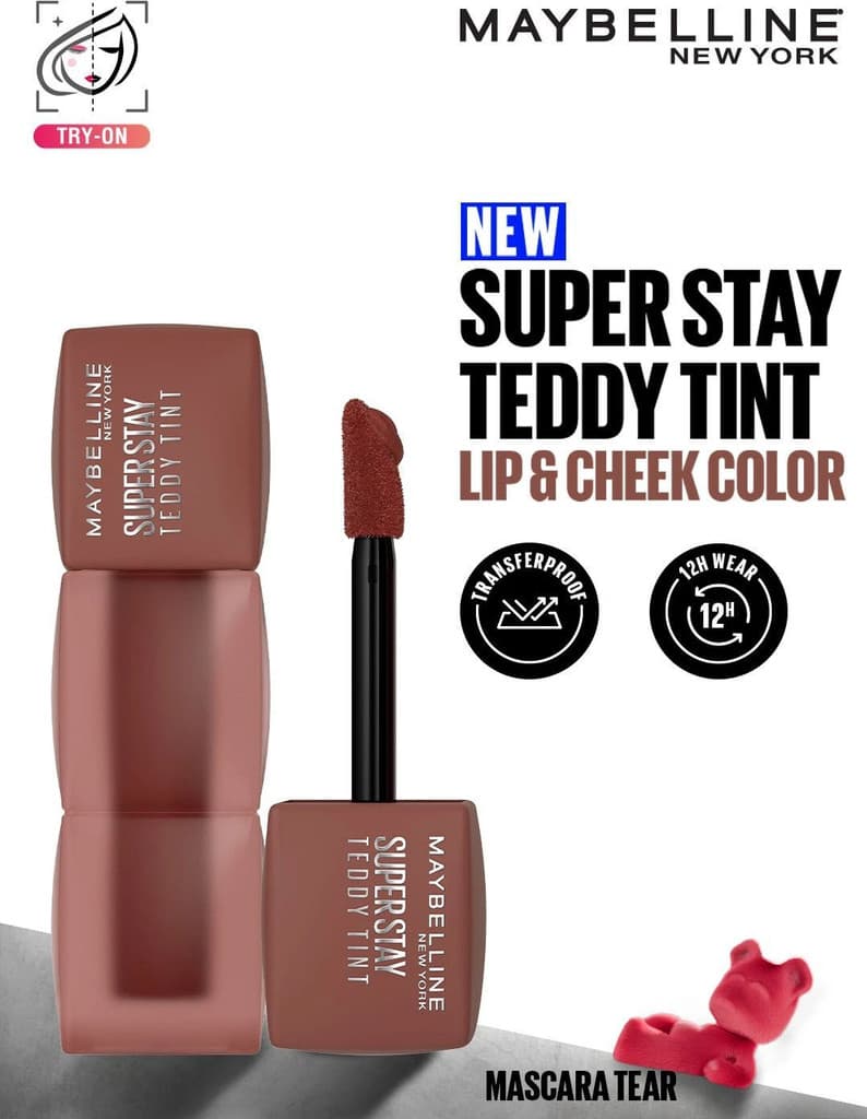 MAYBELLINE NEW YORK Superstay Teddy Lip n Cheek Mascara Tear