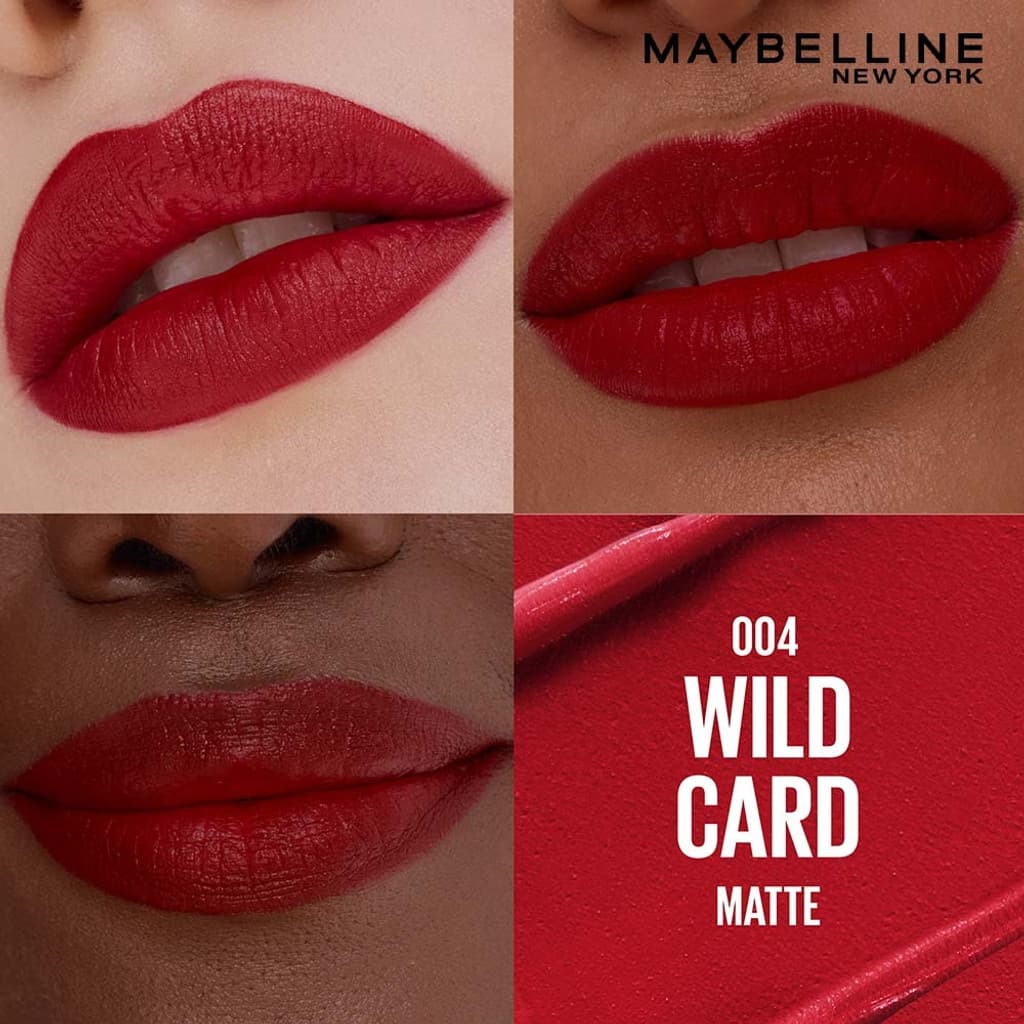 MAYBELLINE NEW YORK Serum Lipstick (Matte) 8Hr Hydrated color - 004 Wild Card