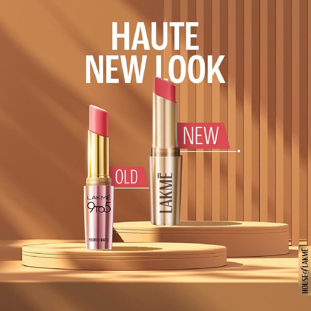 Lakmé 9TO5 Primer + Matte Lip Color Brick Blush