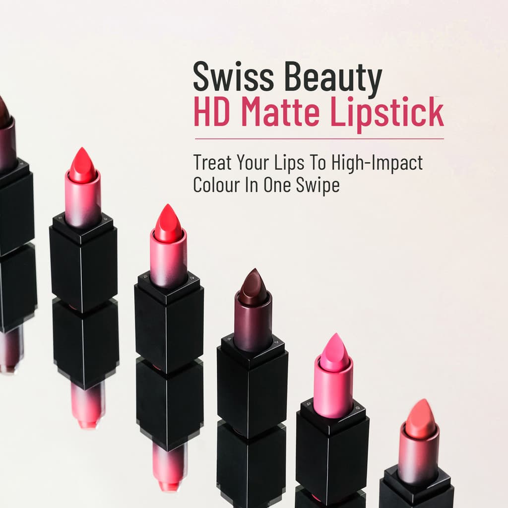 SWISS BEAUTY HD Matte Lipstick (SB-212-12)