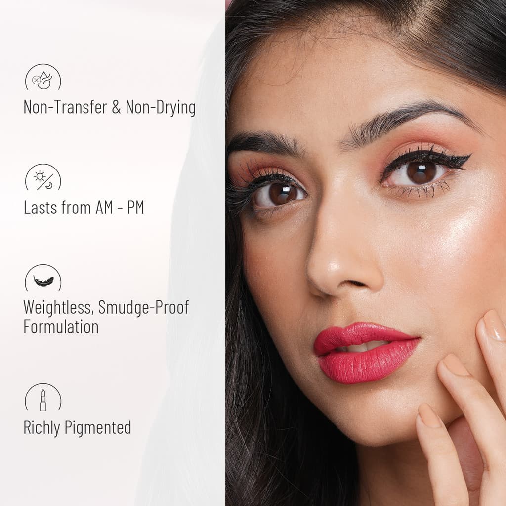 SWISS BEAUTY Non-Tranfer Matte Lipstick, Smooth & Waterproof