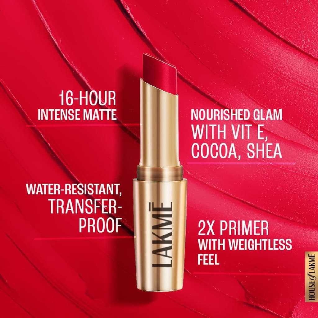 Lakmé 9to5 Powerplay Priming Matte Lipstick