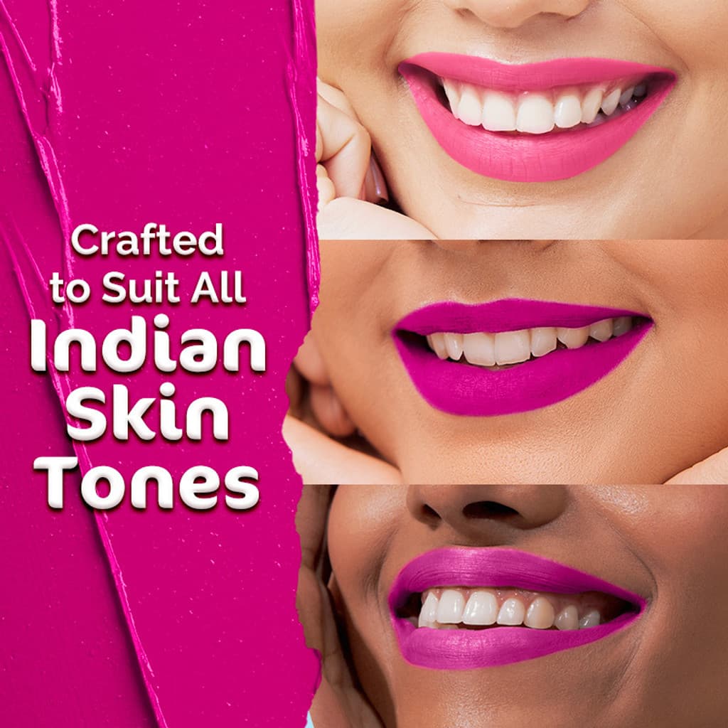 Mamaearth Matte Long Stay Lipstick with Oil & Vitamin E for 12 Hour Long Stay