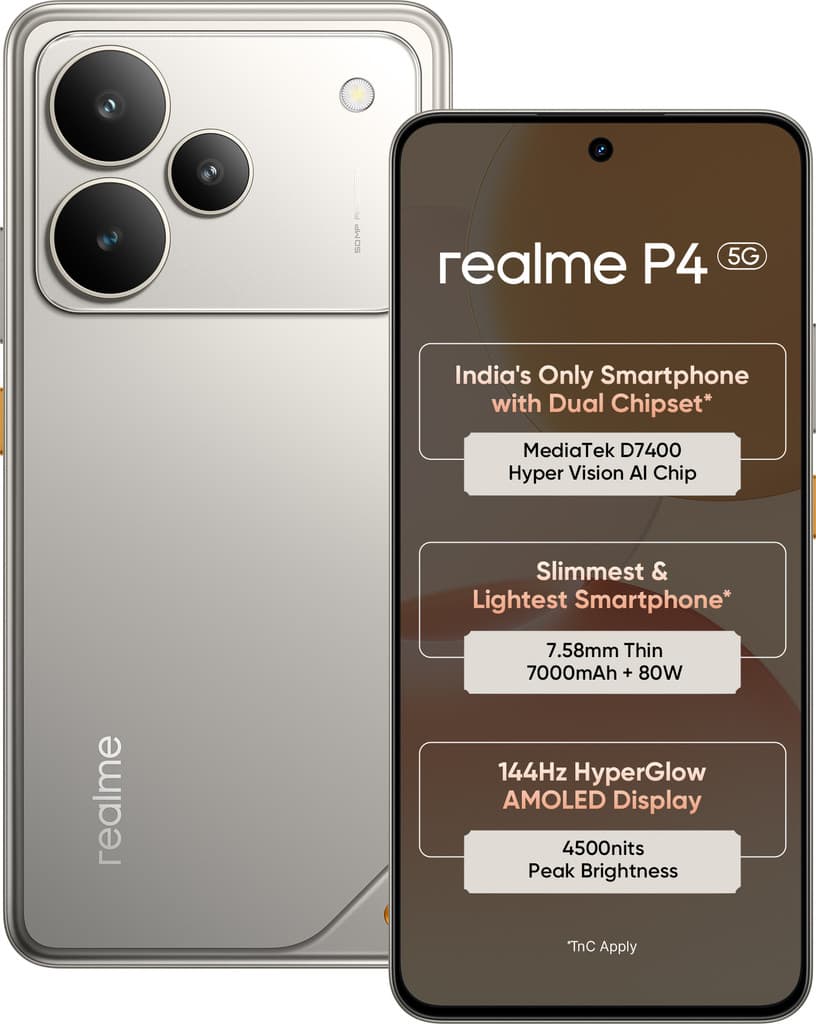 realme P4 5G (Steel Grey, 128 GB)