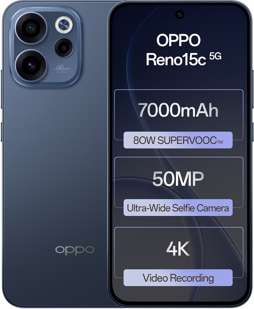 OPPO Reno15c 5G (Twilight Blue, 256 GB)