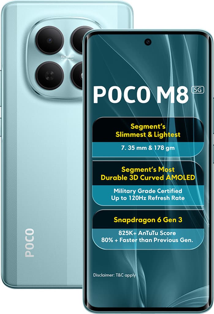 POCO M8 (Glacial Blue, 256 GB)