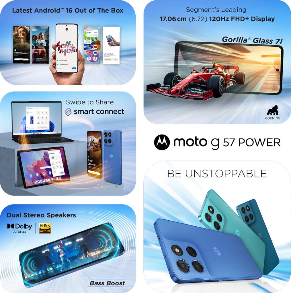 MOTOROLA g57 power 5G (Pantone Regatta, 128 GB)