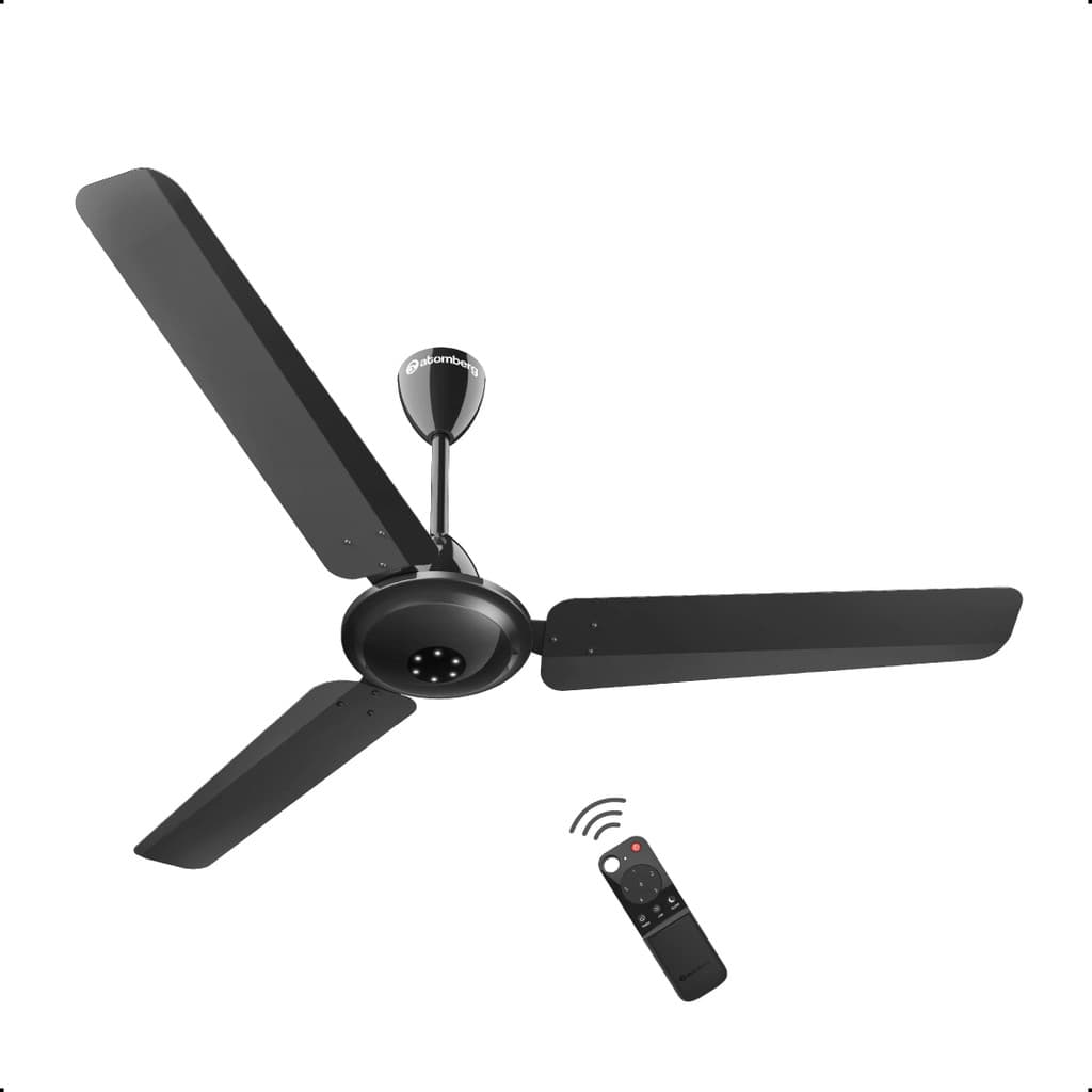 Atomberg Efficio Alpha|India's No.1 BLDC Fan| High Air Flow|LED Speed Indicator| Free Installation with 2 Year Warranty BLDC Motor with Remote 1200 mm Ceiling Fan