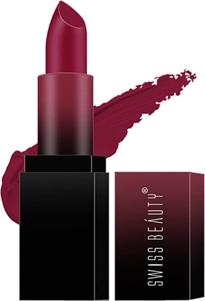 SWISS BEAUTY HD Matte Pigmented Smudge proof Lipstick | Creamy Matte Long stay Lipstick