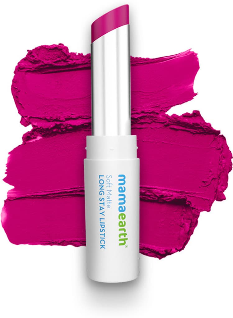 Mamaearth Matte Long Stay Lipstick with Oil & Vitamin E for 12 Hour Long Stay