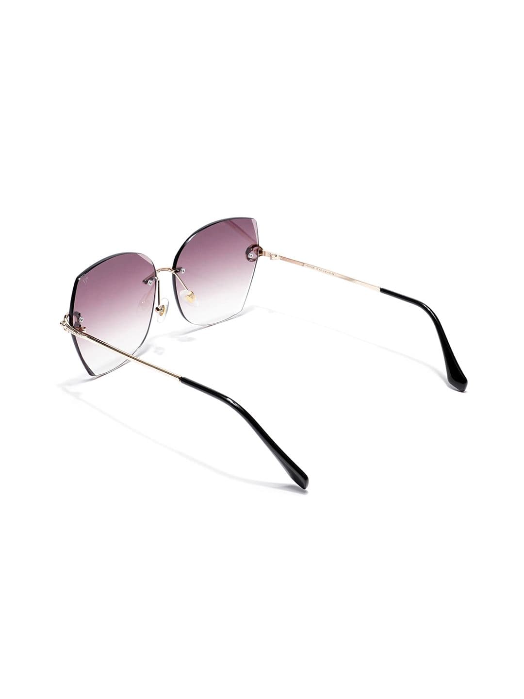 Voyage Women Brown Square Sunglasses S012MG2883