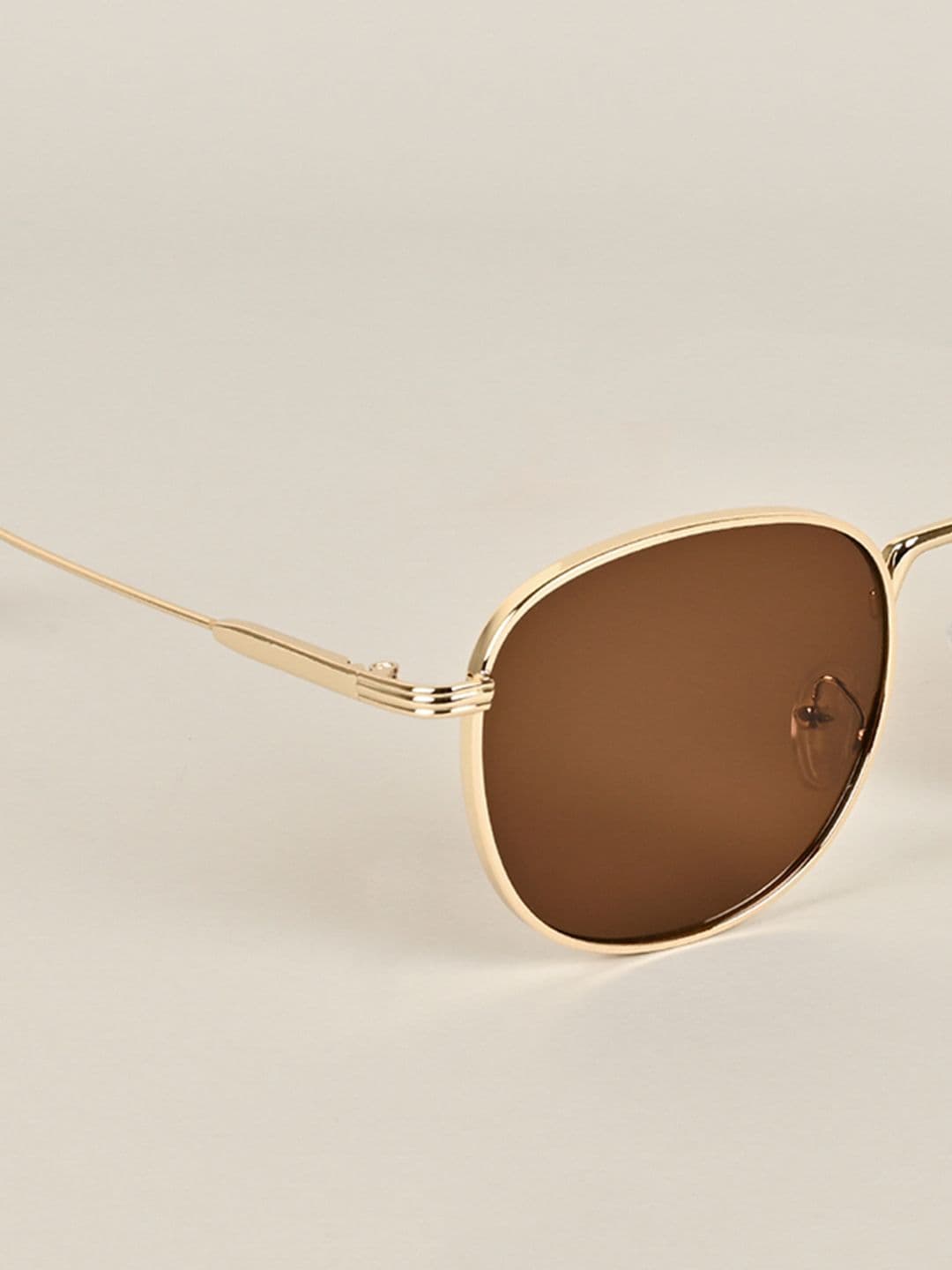 Voyage Unisex Brown Lens & Gold-Toned Square Sunglasses with UV Protected Lens 2036MG2974