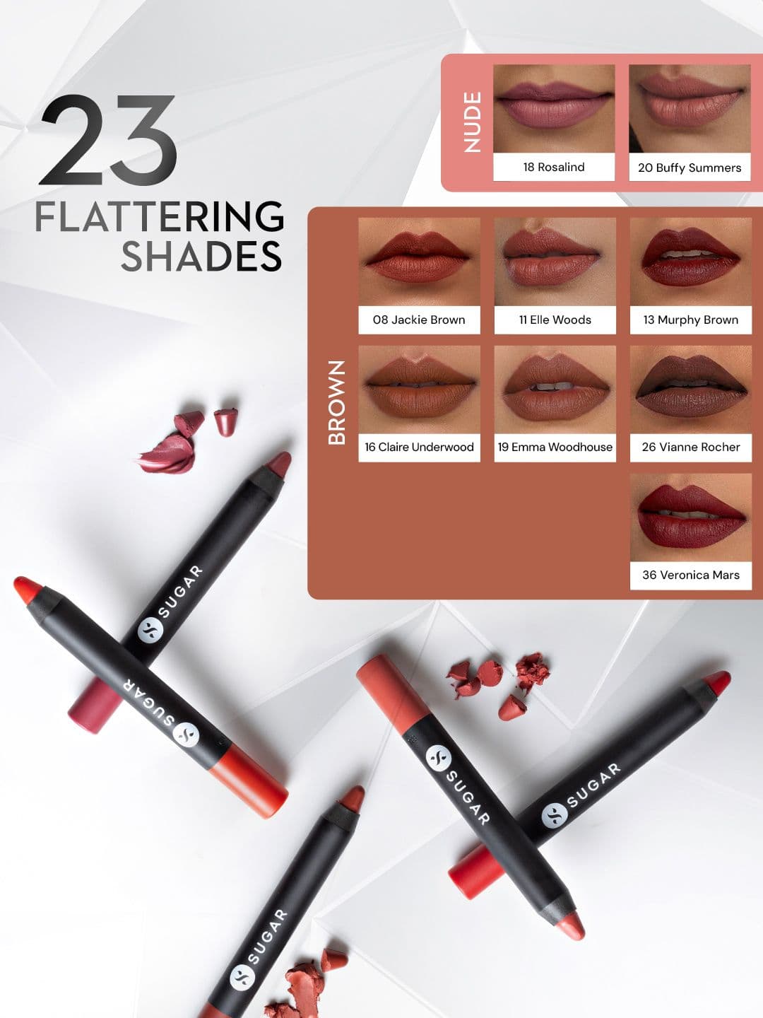 SUGAR Matte As Hell Crayon Lipstick with Sharpener - Donna Pinciotti 22