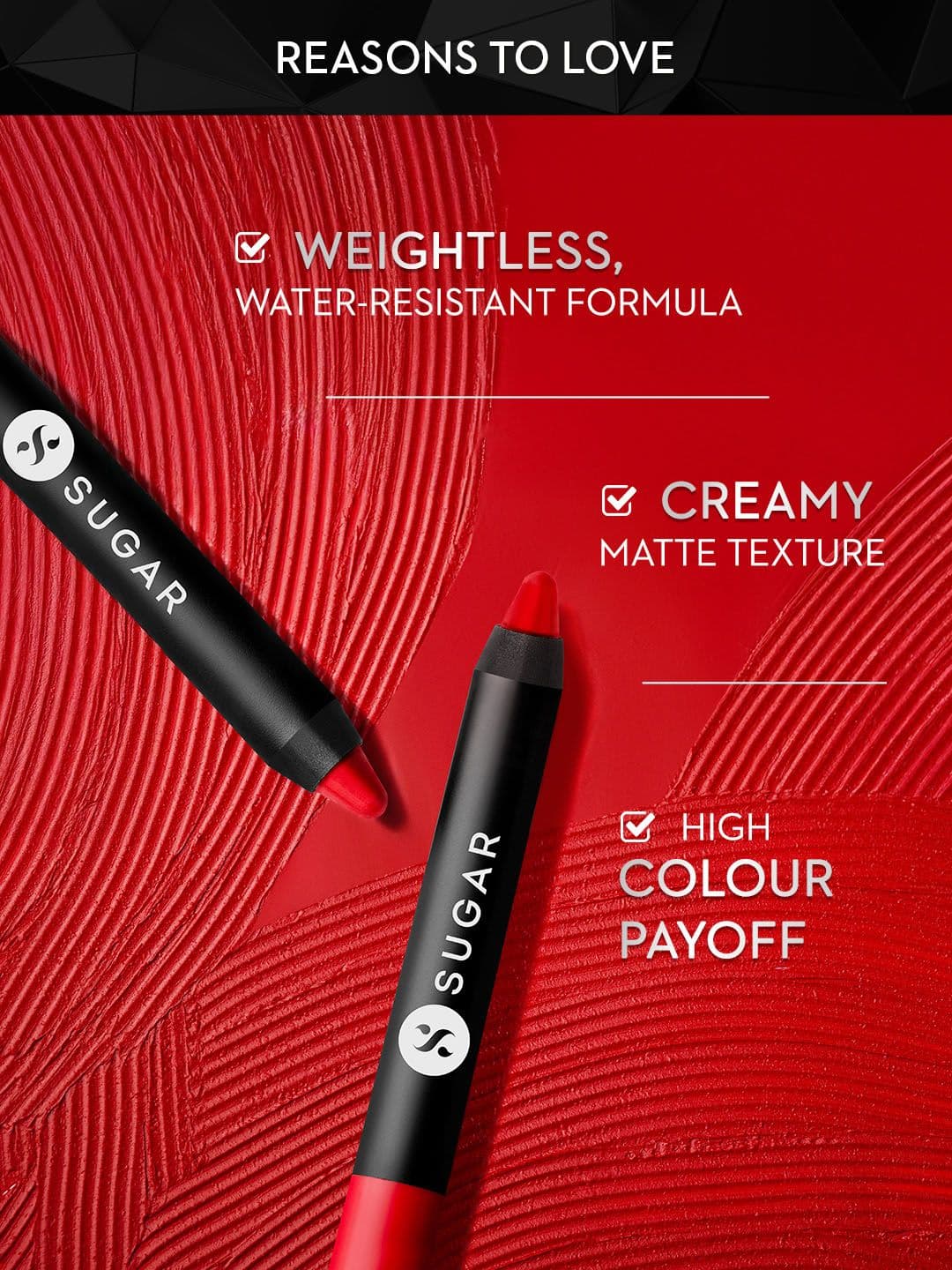 SUGAR Matte As Hell Crayon Lipstick with Sharpener - Donna Pinciotti 22