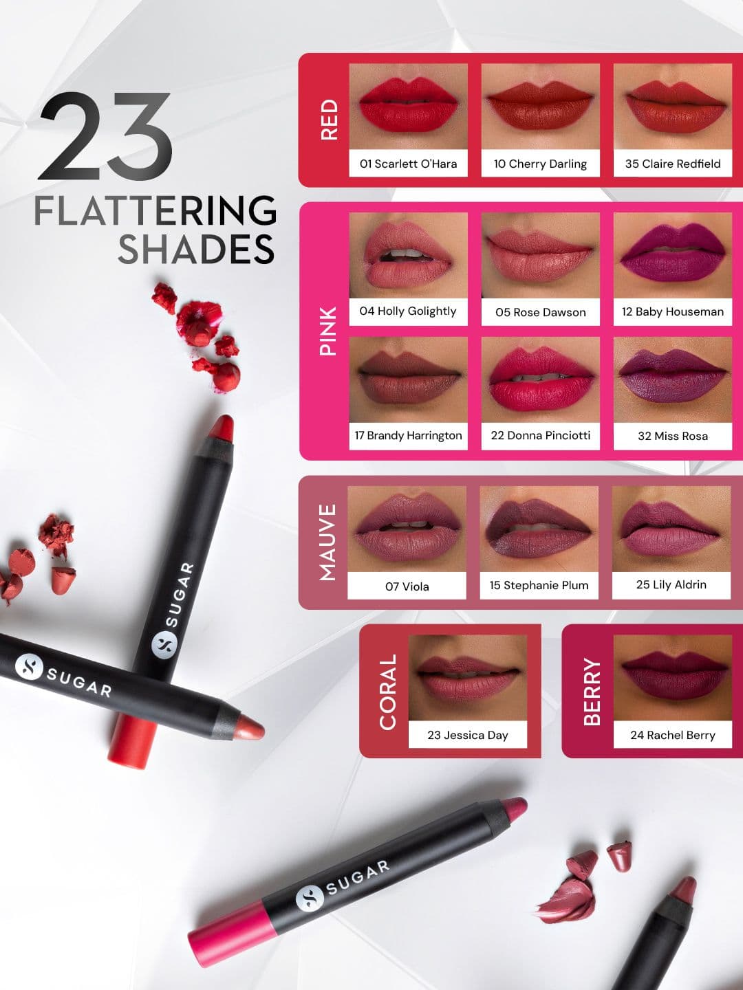 SUGAR Matte As Hell Crayon Lipstick with Sharpener - Donna Pinciotti 22