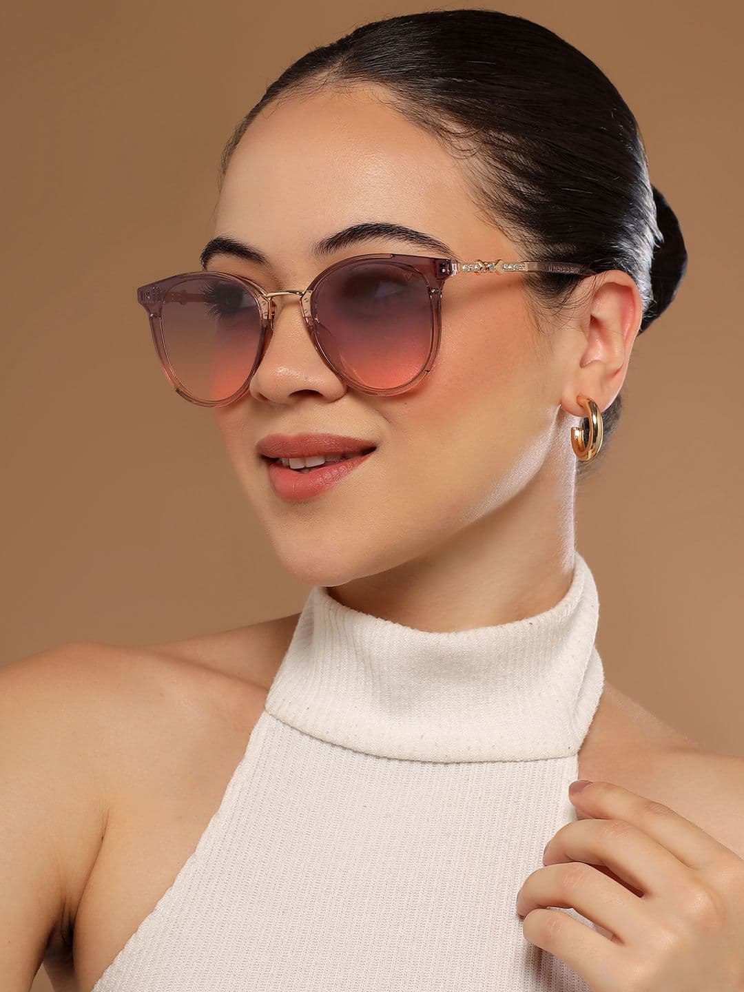 Voyage Women Oval Sunglasses B8725MG3186