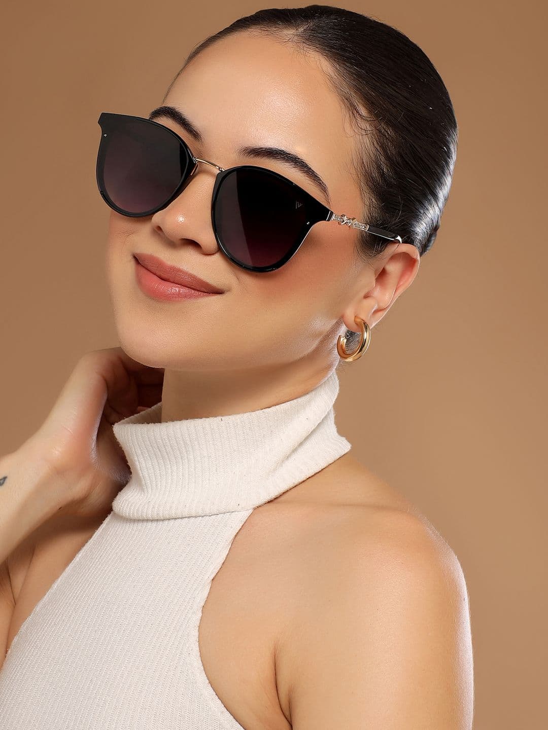 Voyage Women Oval Sunglasses B8725MG3187