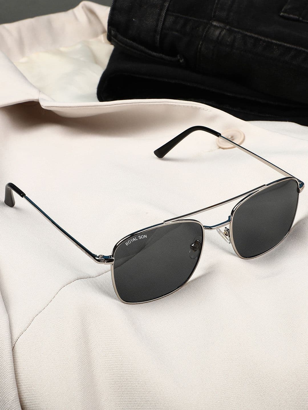 ROYAL SON Unisex UV Protected Lens Square Sunglasses RS0038AV