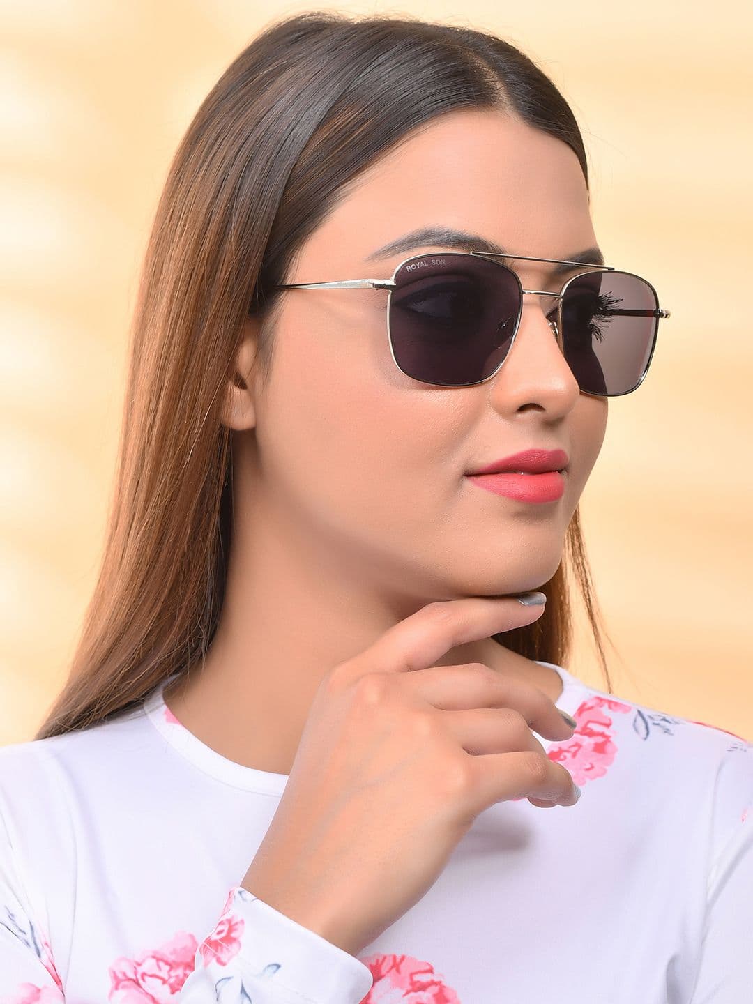 ROYAL SON Unisex UV Protected Lens Square Sunglasses RS0038AV