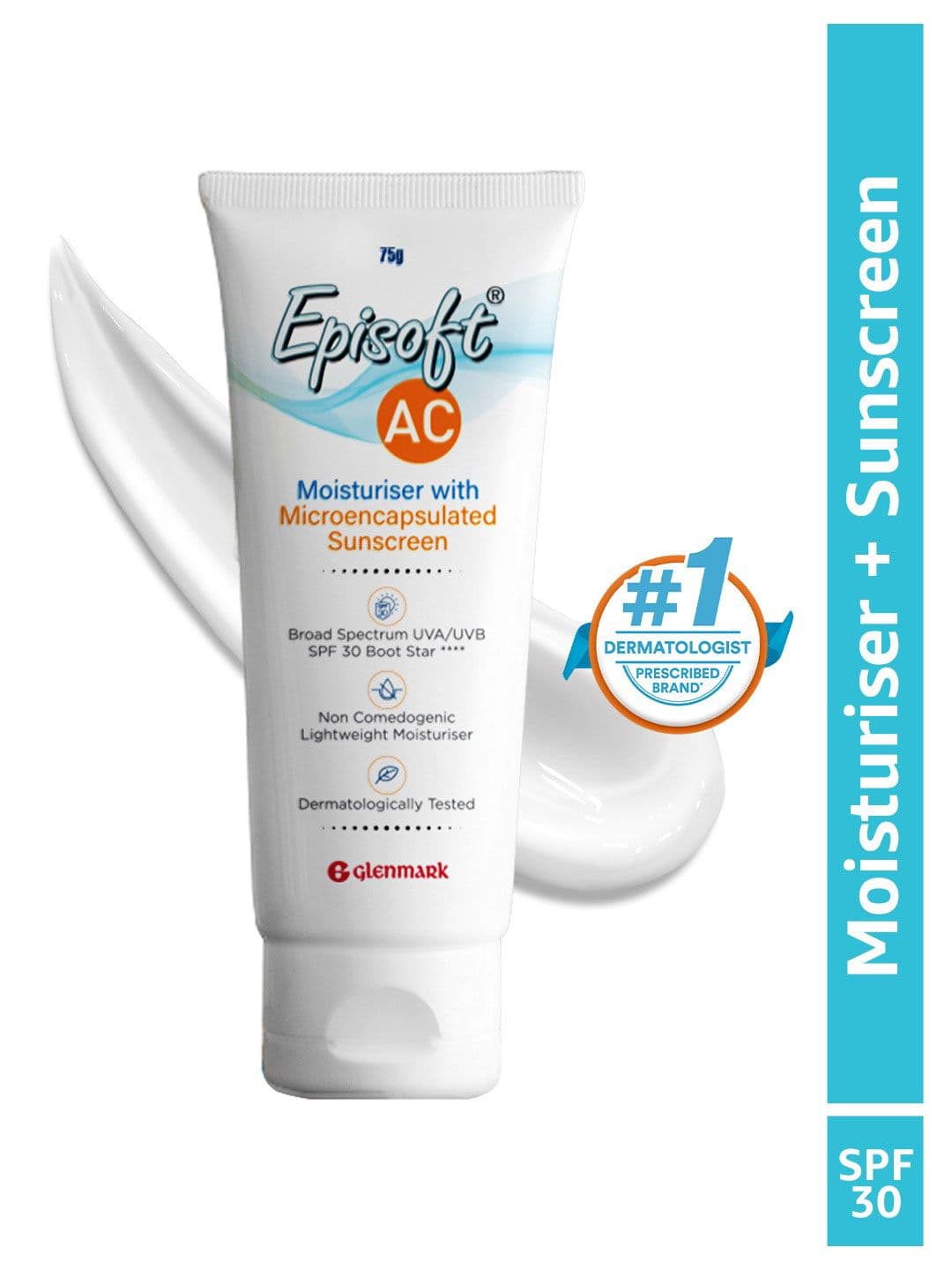 Episoft AC Lightweight Moisturizer with Microencapsulated Sunscreen - 75 g