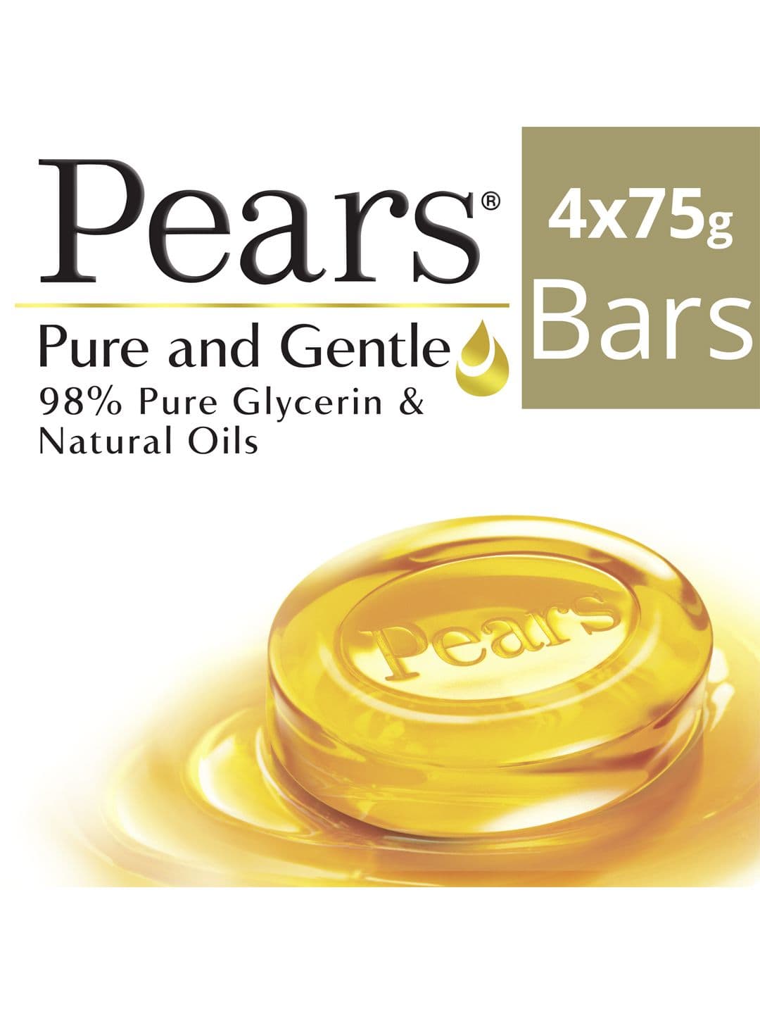 Pears Pack of 4 Pure & Gentle Bathing Bars