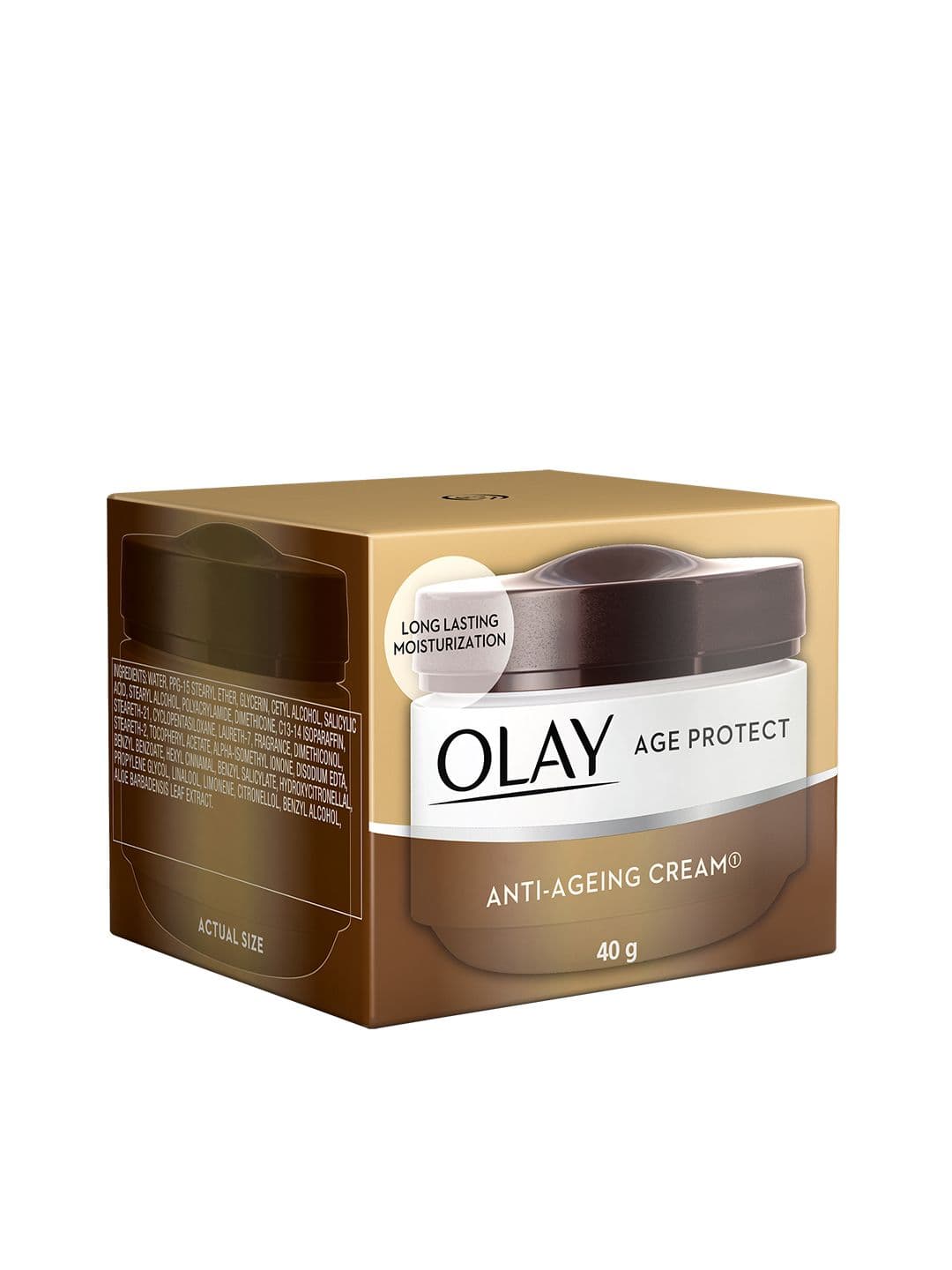 Olay Age Protect Anti-Ageing Cream - Reduces Wrinkles With Salicylic Acid & BHA - 40g