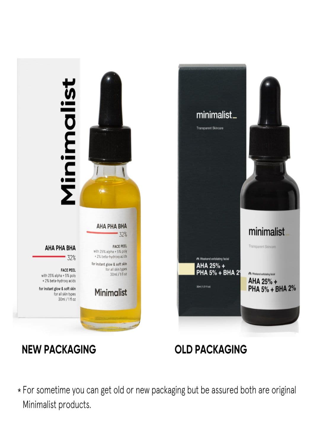 Minimalist AHA 25% + PHA 5% + BHA 2% Peeling Solution 30 ml