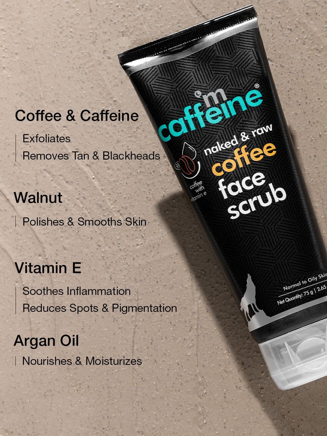 MCaffeine Coffee Exfoliating Face Scrub for Fresh & Glowing Skin-Removes Tan & Blackheads